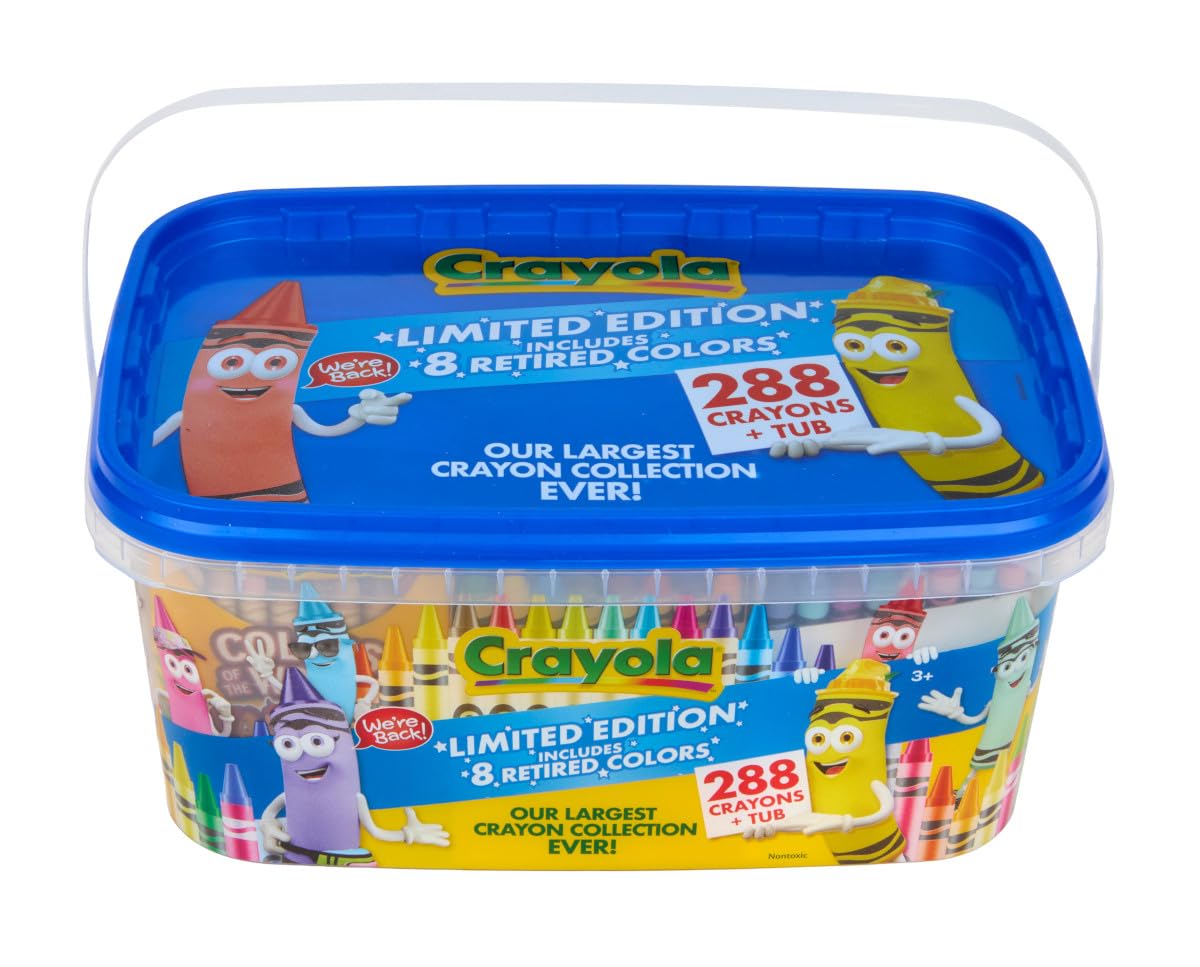 Foto 4 | Recipiente Crayola Crayon De 288 Quilates  Edición Limitada Con Recipiente De Almacenamiento - Venta Internacional.