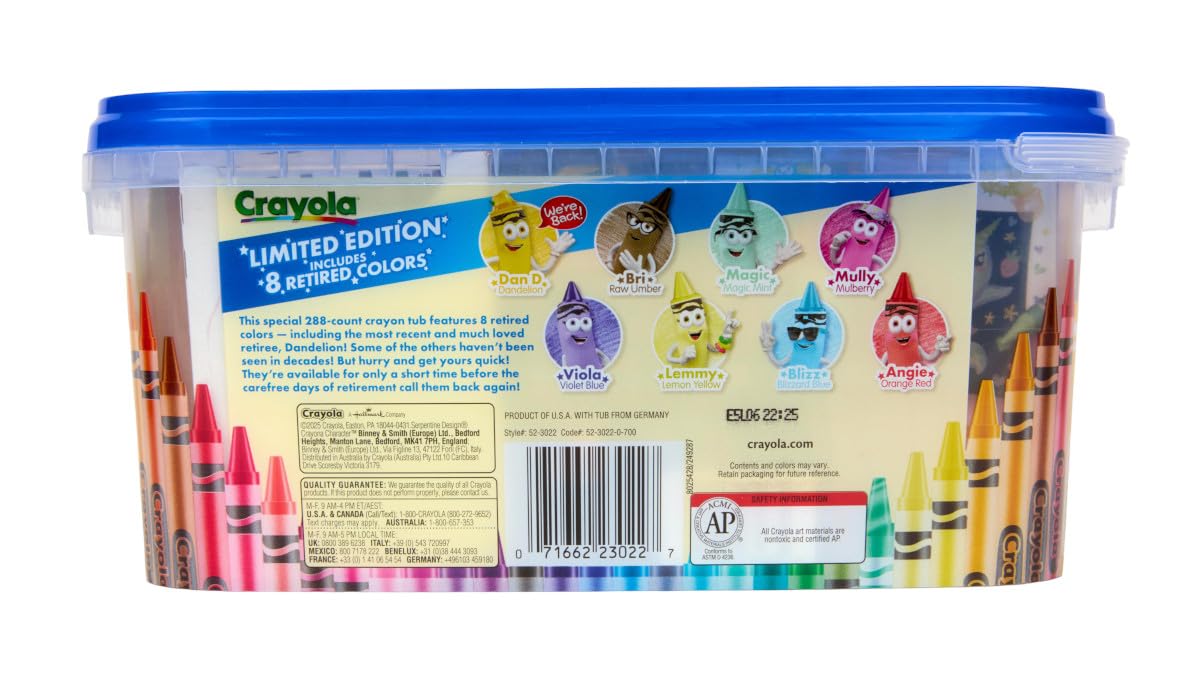 Foto 7 | Recipiente Crayola Crayon De 288 Quilates  Edición Limitada Con Recipiente De Almacenamiento - Venta Internacional.