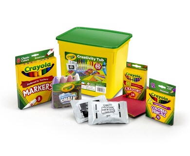 Foto 2 | Set De Manualidades Crayola Creativity Tub Con Más De 80 Herramientas - Venta Internacional.