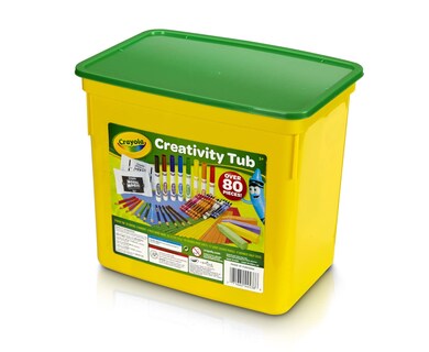 Foto 3 | Set De Manualidades Crayola Creativity Tub Con Más De 80 Herramientas - Venta Internacional.