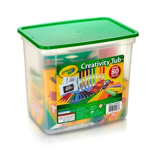 Foto 7 | Set De Manualidades Crayola Creativity Tub Con Más De 80 Herramientas - Venta Internacional.