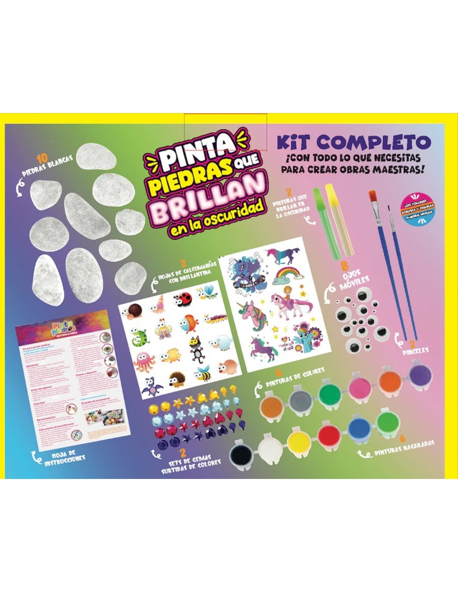 Foto 3 pulgar | Kit Para Pintar Rocas Para Niños Arte Y Manualidades