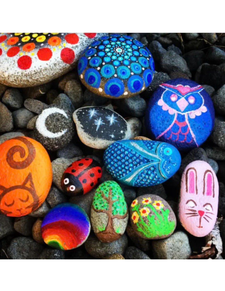 Foto 6 pulgar | Kit Para Pintar Rocas Para Niños Arte Y Manualidades