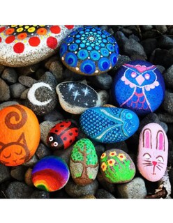 Foto 5 | Kit Para Pintar Rocas Para Niños Arte Y Manualidades