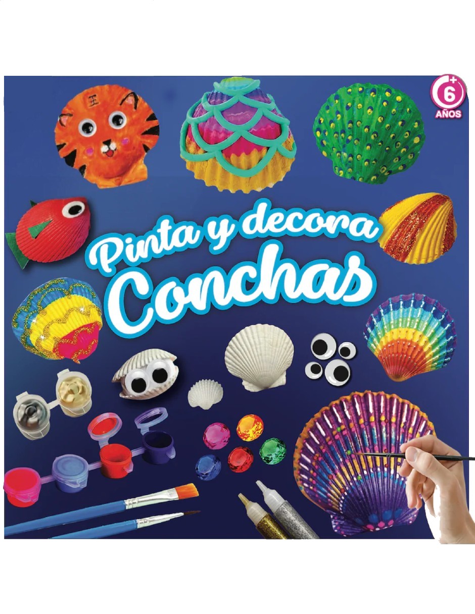 Foto 2 pulgar | Kit De Pintura De Conchas Marinas Para Niños Arte Y Manualidades