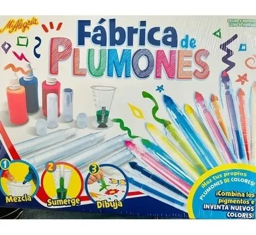 Foto 2 pulgar | Juego Fábrica De Plumones Mi Alegría Con Etiquetas