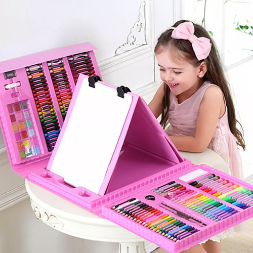 Foto 1 | Set De Dibujo Y Pintura Art Kit Roku De 208 Piezas Con Caballete Para Niños - Venta Internacional.