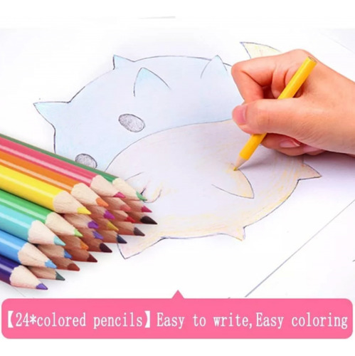 Foto 4 | Set De Dibujo Y Pintura Art Kit Roku De 208 Piezas Con Caballete Para Niños - Venta Internacional.