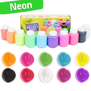Foto 5 | Set De Pintura Crayola Washable Kids Project Neon 60 Ml A Partir De 3 Años - Venta Internacional.