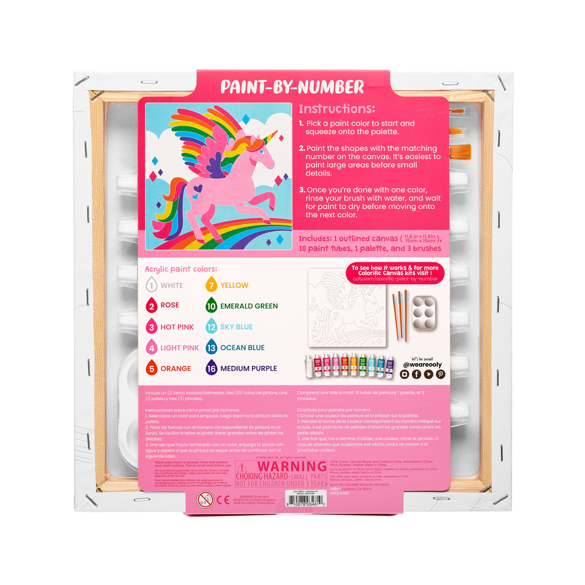 Foto 3 pulgar | Kit de Pintura Unicornio Mágico Ooly Multicolor
