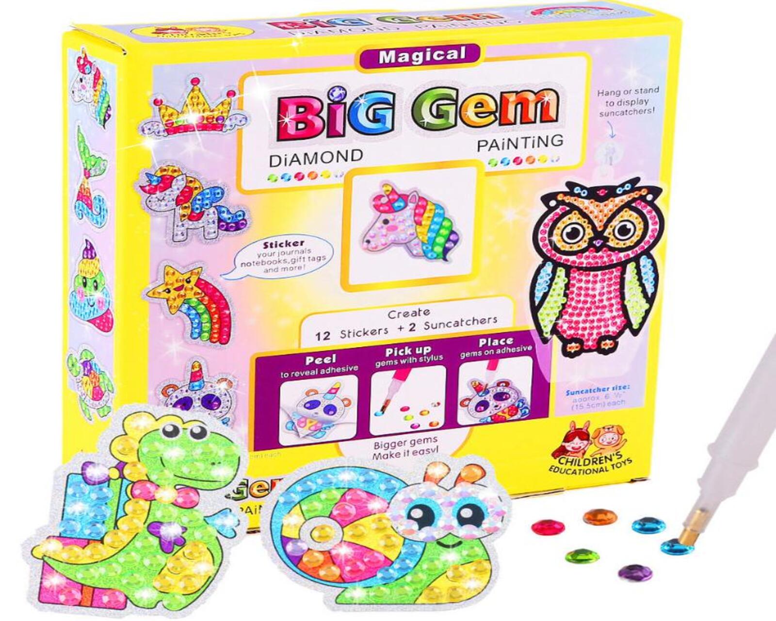 Kit Gemas 3d Dino Caracol