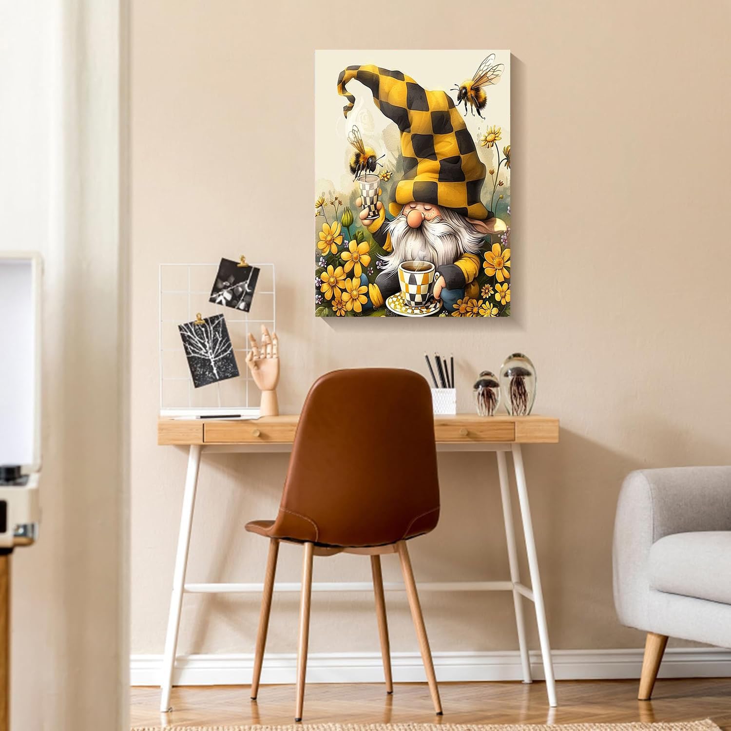 Foto 4 pulgar | Pinta Por Números El Retrato Del Pequeño Gnomo De Otoño Con Pinturas Acrílicas - Venta Internacional.