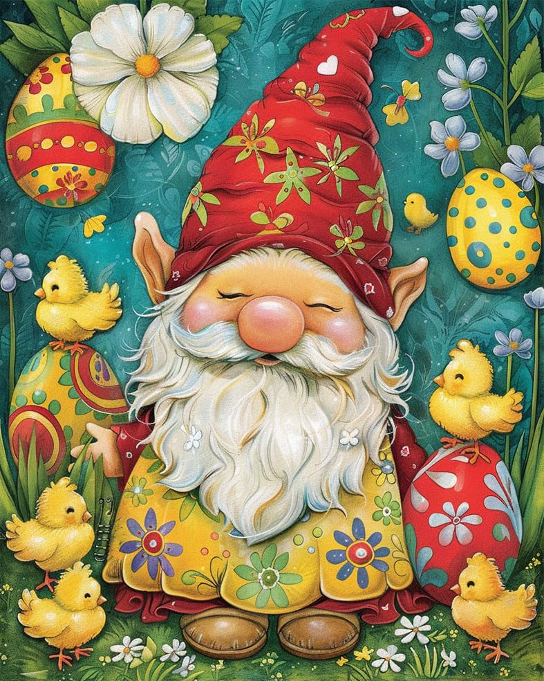 Foto 2 pulgar | Kit Paint By Numbers De Pintura Colorida De Gnomos Para Niños Y Adultos - Venta Internacional.