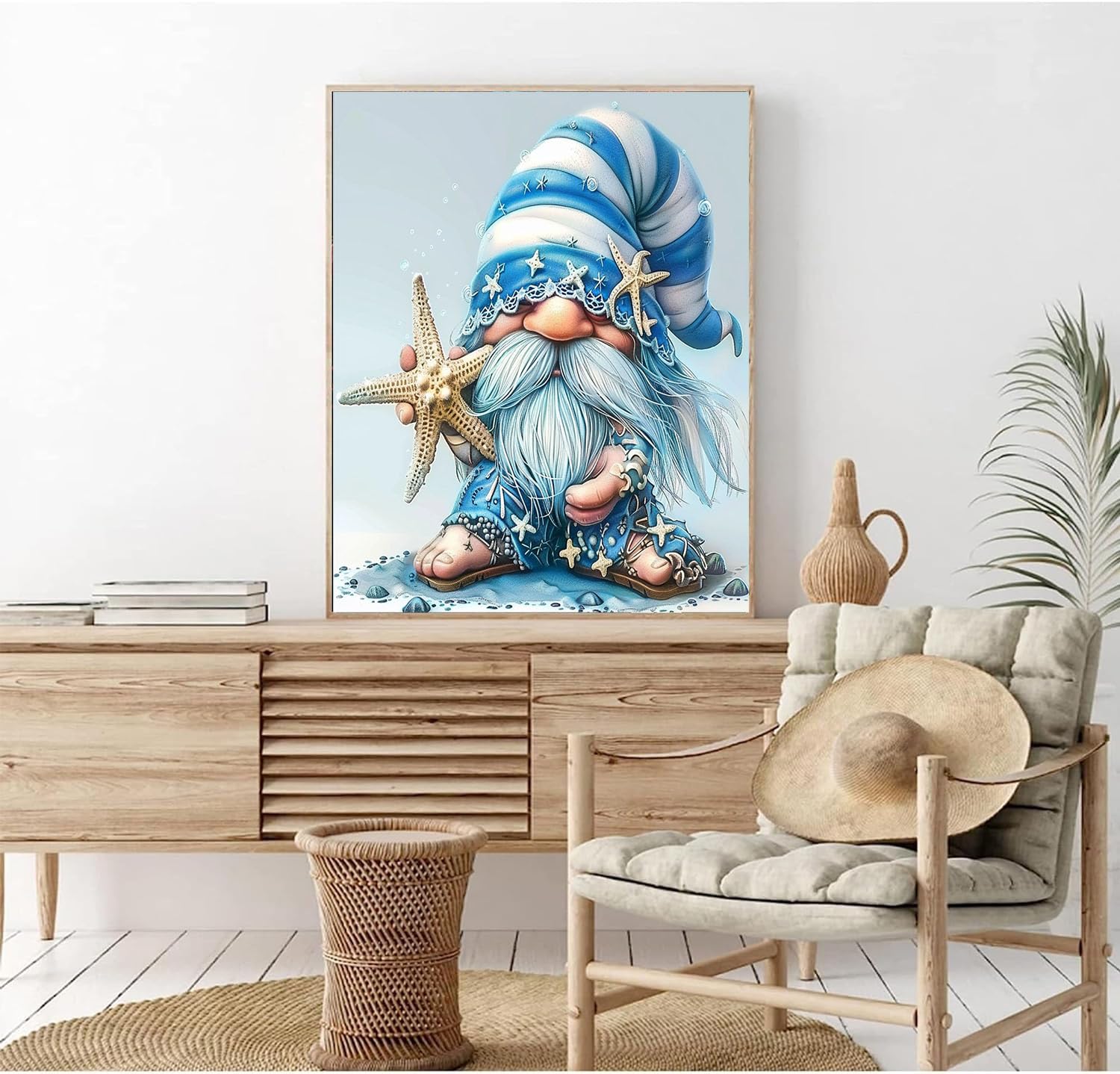 Foto 2 | Kit Paint By Numbers Con Pintura De Gnomos Y Estrellas De Mar Para Adultos - Venta Internacional.