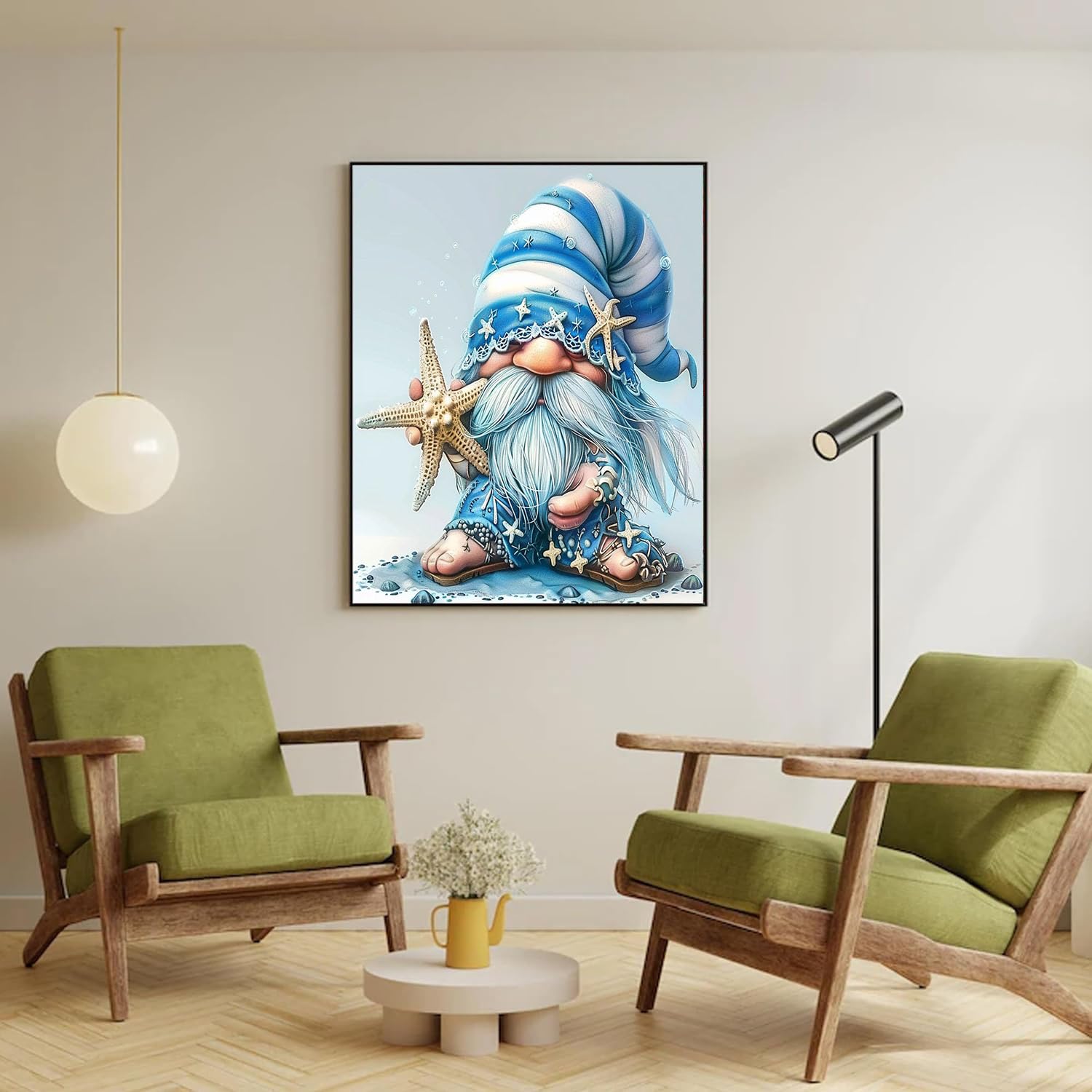 Foto 4 pulgar | Kit Paint By Numbers Con Pintura De Gnomos Y Estrellas De Mar Para Adultos - Venta Internacional.