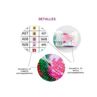 Foto 4 | Kit De Pintura Con Forma De Diamante, Flor Amarilla Con Patrón De Símbolos, 30 X 40 Cm - Venta Internacional.