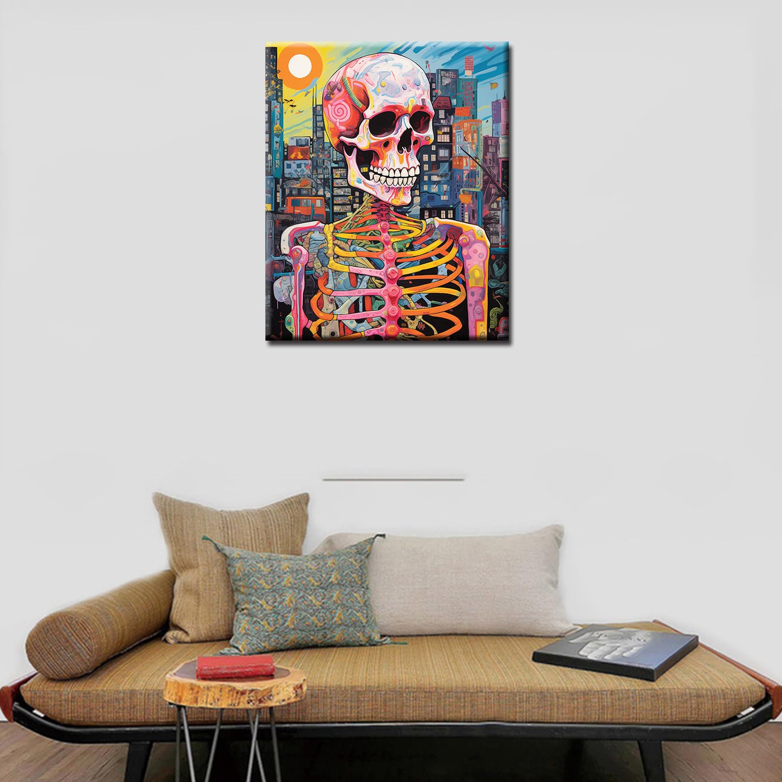Foto 2 | Kit De Pintura Al Óleo De Esqueleto Humano Tumovo Paint By Numbers - Venta Internacional.