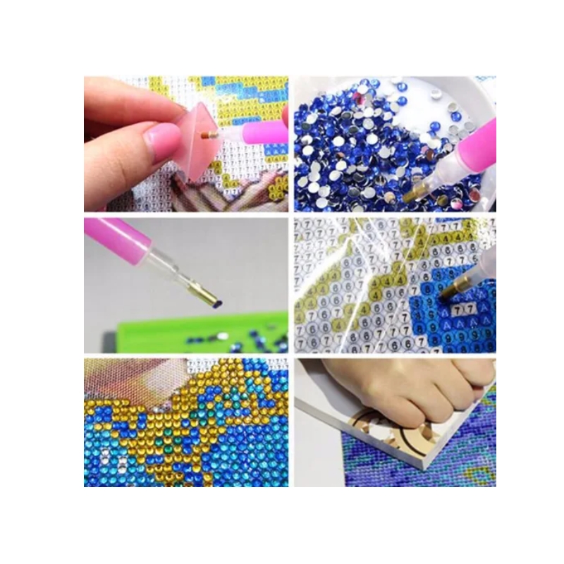Foto 4 pulgar | Kit De Pintura Con Diamantes, Diseño De Globos Casita Con Estampado De Símbolos - Venta Internacional.