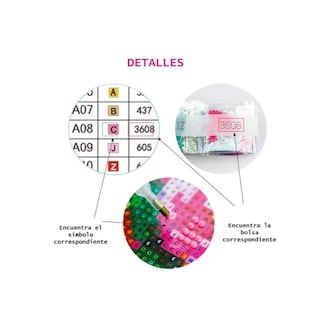 Foto 5 | Kit De Pintura Con Diamantes, Diseño De Globos Casita Con Estampado De Símbolos - Venta Internacional.