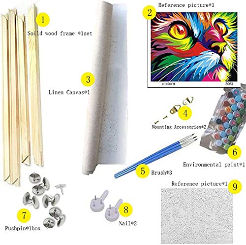 Foto 6 | Kit Paint By Numbers Tumovo Splashed Para Vino Tinto Con Forma De Copa Y Botella - Venta Internacional.