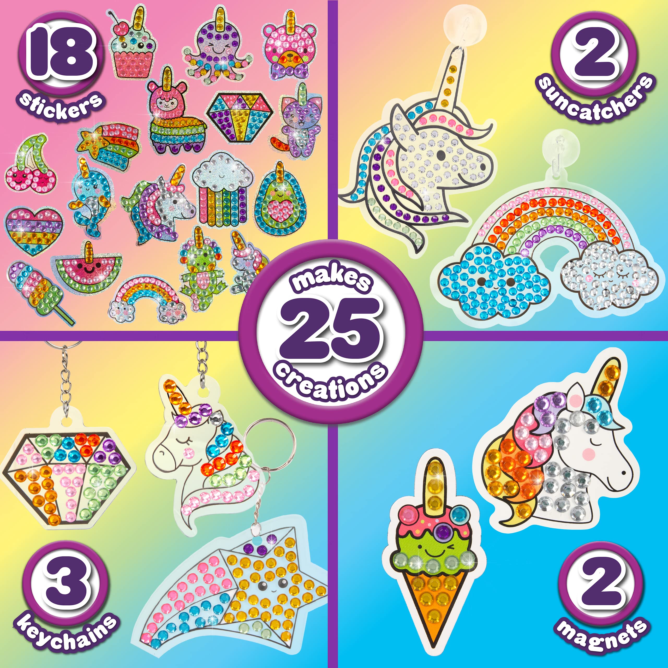 Foto 5 pulgar | Kit De Pintura Con Diamantes Creative Kids Jumbo Gem Art, Más De 1200 Unidades - Venta Internacional.