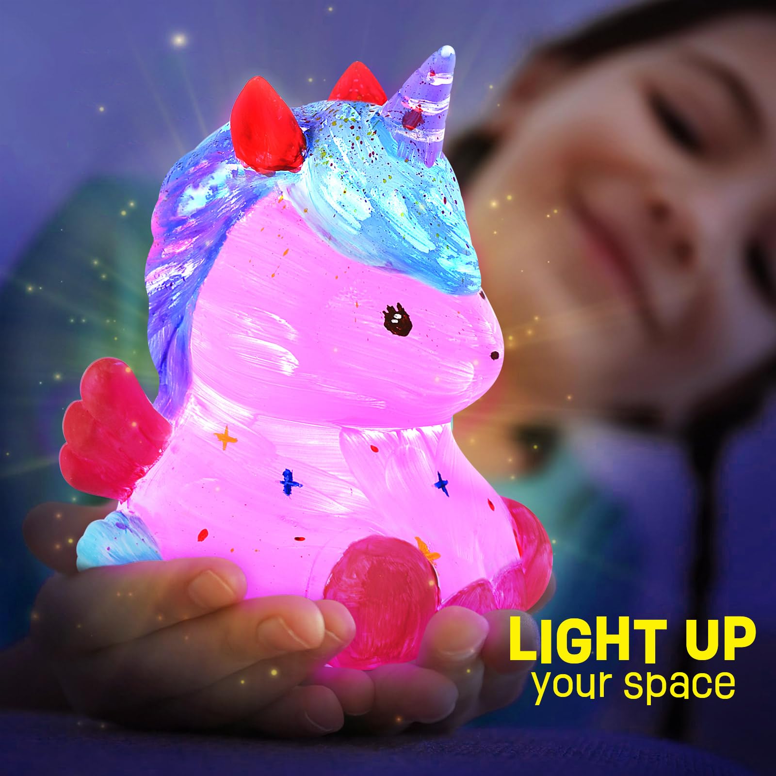 Foto 4 | Kit De Pintura Laoese Paint Your Own Unicorn Lamp Para Niños De 6 A 12 Años - Venta Internacional.