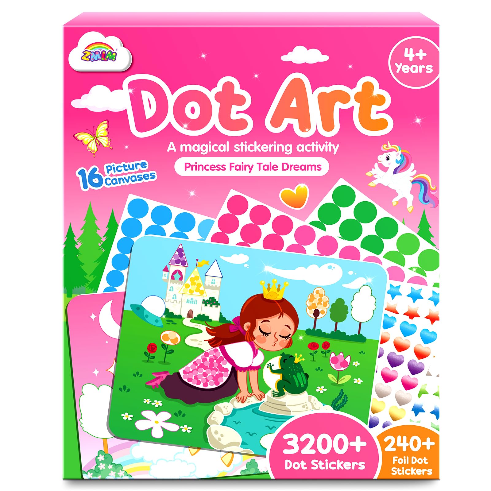 Foto 2 pulgar | Kit De Actividades Dot Art Craft Zmlm, Pegatinas Con Puntos Para Niños Pequeños - Venta Internacional.