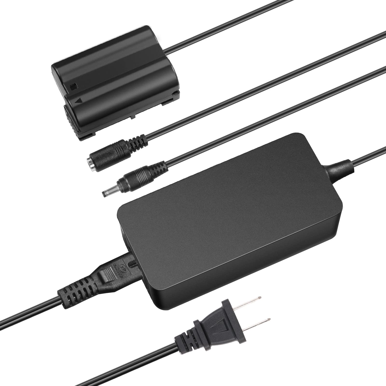 Foto 2 pulgar | Batería Ficticia Con Adaptador De Corriente Acoplador Ac/dc Para Nikon Z5-z7 - Venta Internacional.
