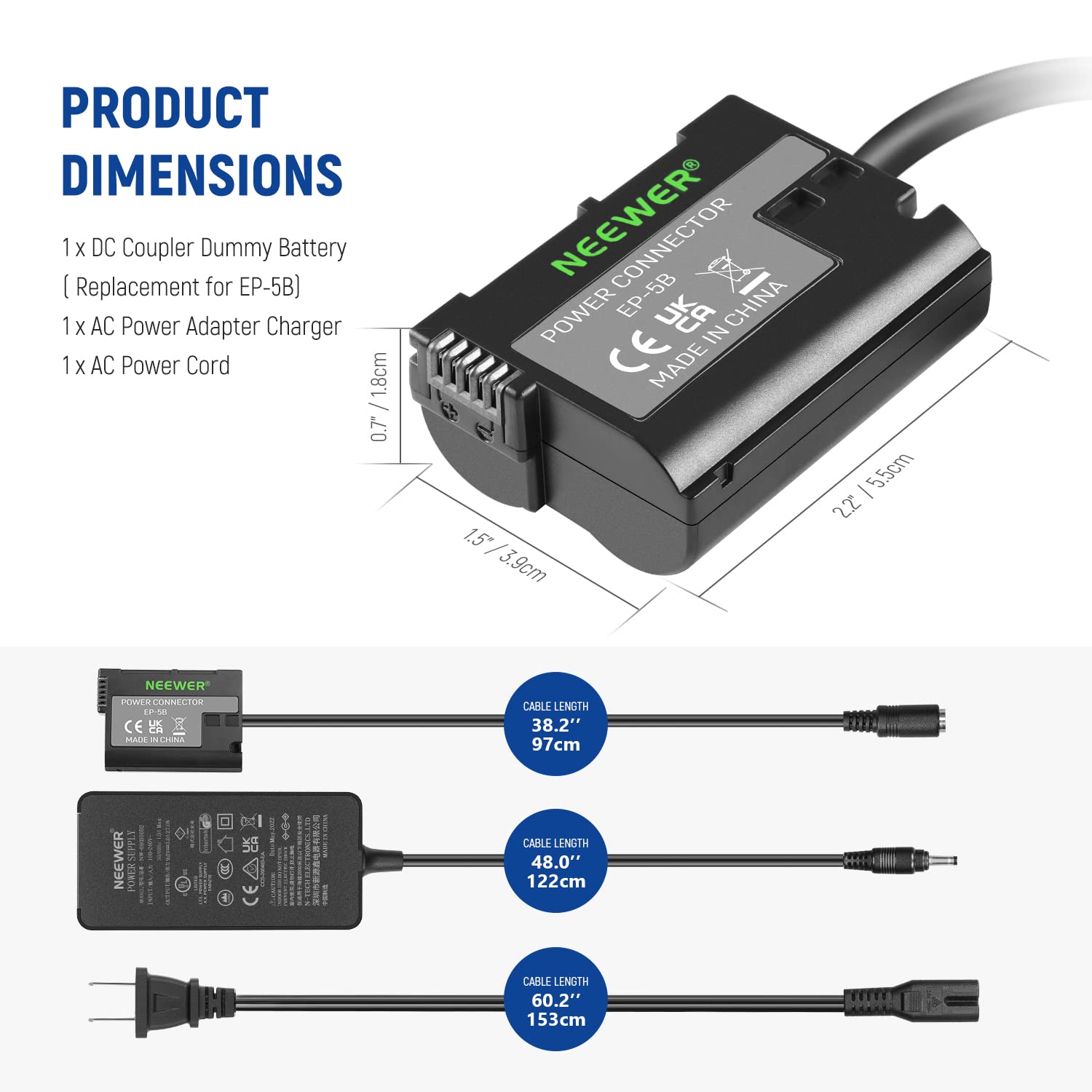 Foto 8 pulgar | Batería Ficticia Con Adaptador De Corriente Acoplador Ac/dc Para Nikon Z5-z7 - Venta Internacional.