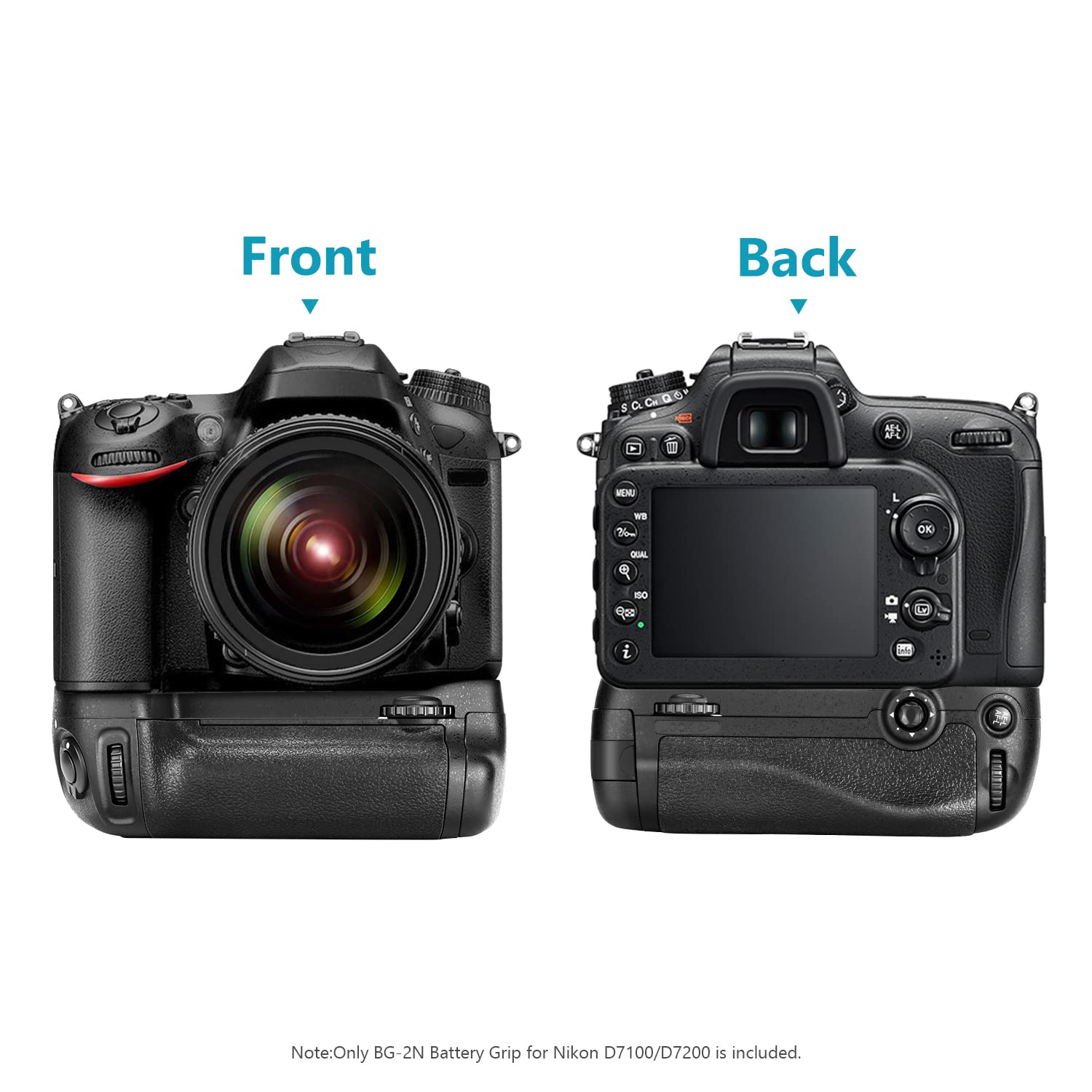 Foto 7 pulgar | Empuñadura De Batería Neewer  Vertical Para Nikon D7100 D7200 Con En-el15 - Venta Internacional.