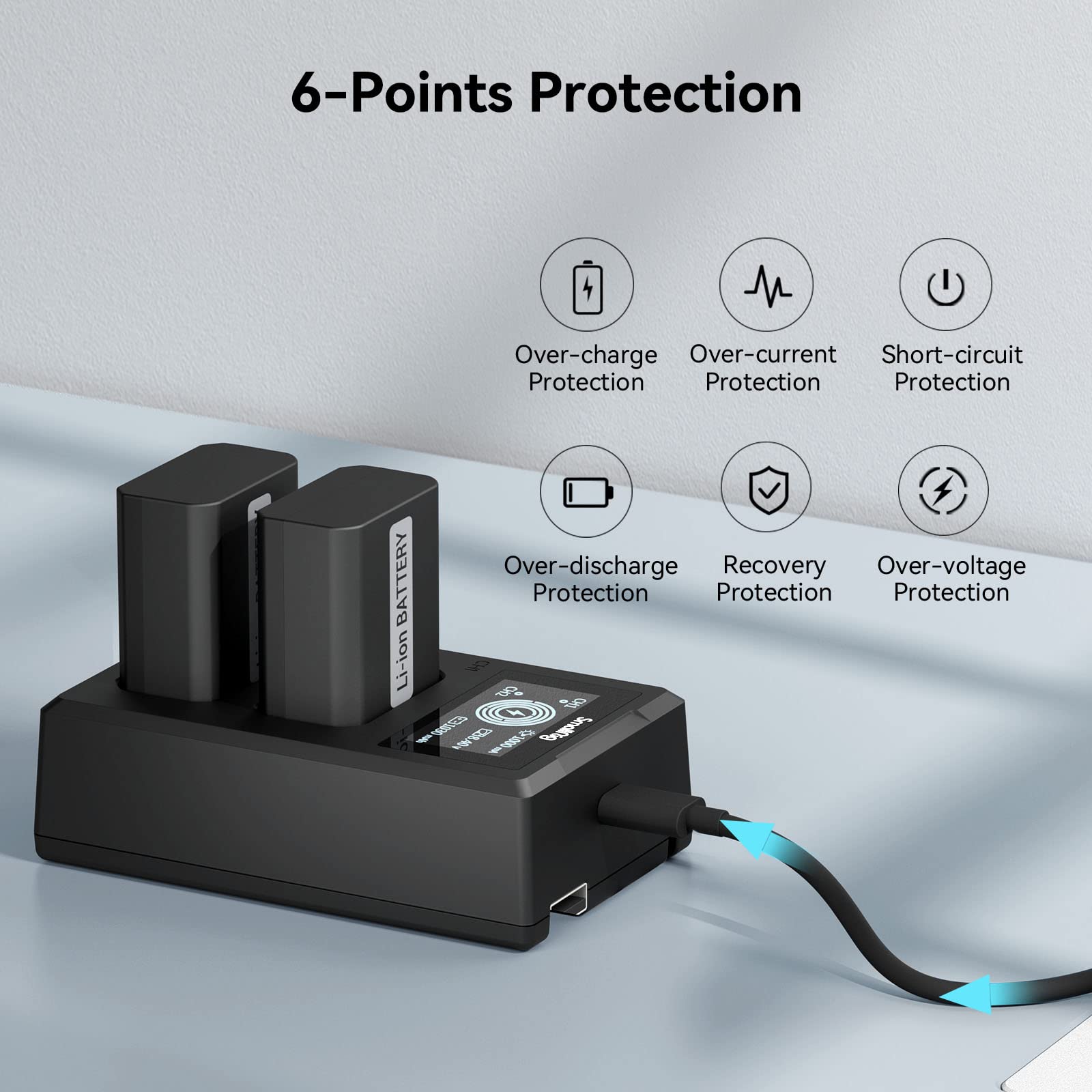 Foto 5 pulgar | Cargador de Baterías Smallrig para Cámara Sony Np-fw50-Venta Internacional