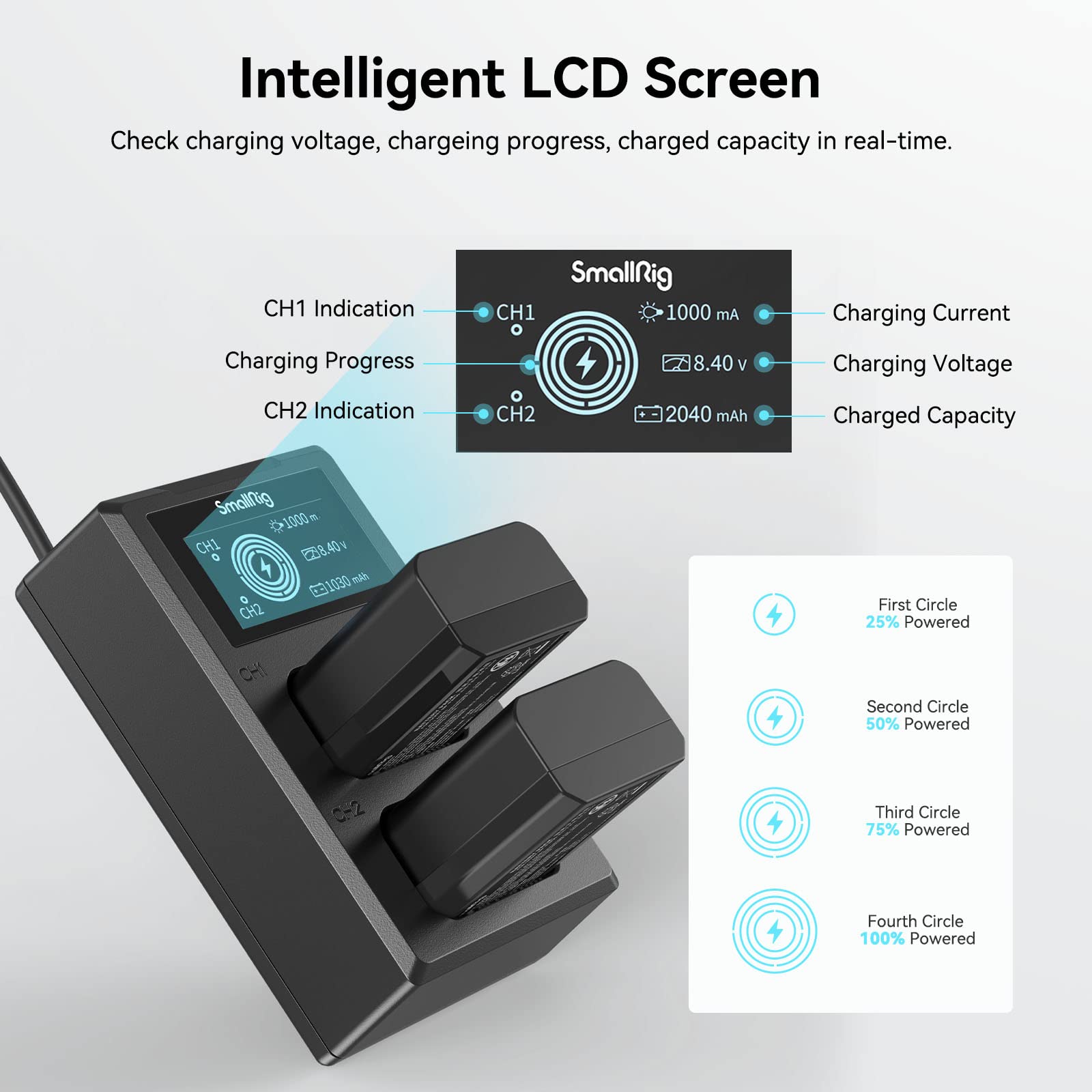Foto 7 | Cargador de Baterías Smallrig para Cámara Sony Np-fw50-Venta Internacional
