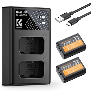 Foto 1 | Batería Y Cargador De Doble Ranura Para Sony Zv-e10 A6500 A6400 - Venta Internacional.