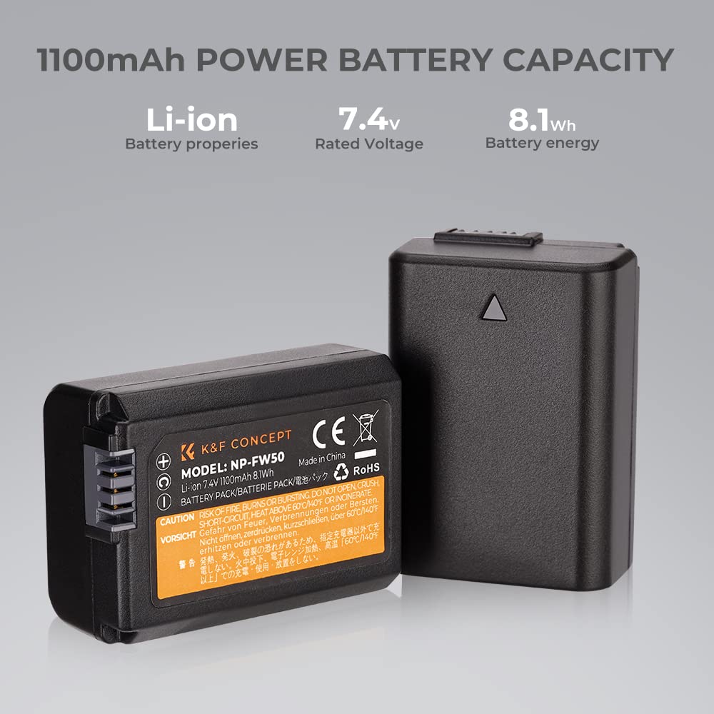 Foto 2 | Batería Y Cargador De Doble Ranura Para Sony Zv-e10 A6500 A6400 - Venta Internacional.