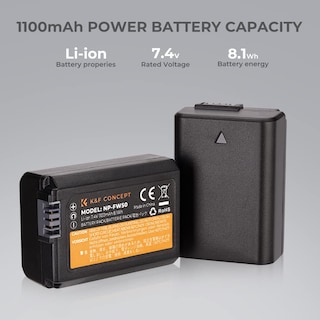 Foto 2 | Batería Y Cargador De Doble Ranura Para Sony Zv-e10 A6500 A6400 - Venta Internacional.