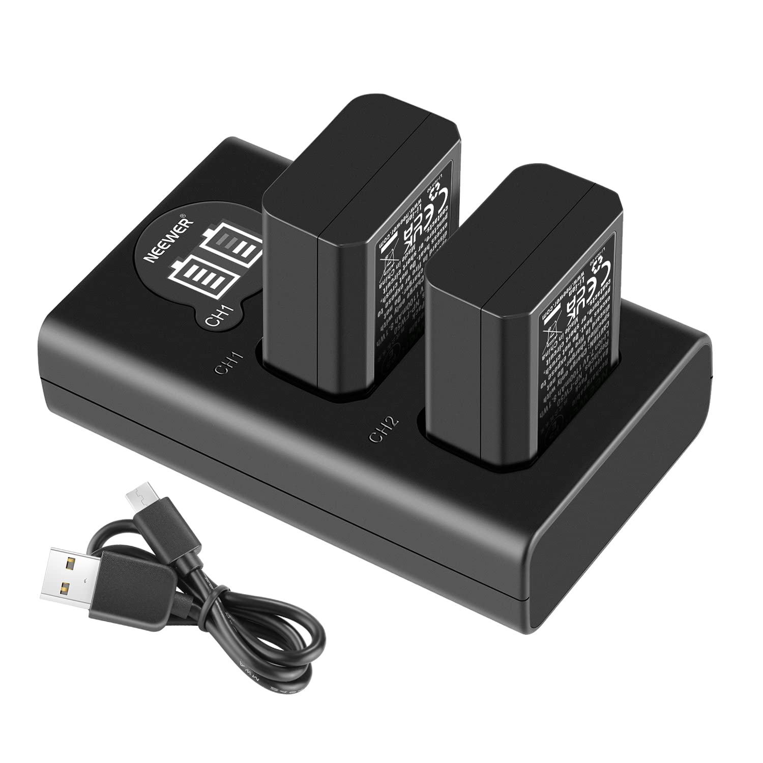 Foto 1 | Set De Cargador De Batería Para Cámara Neewer Np-fw50 Para Sony Zv-e10 - Venta Internacional.