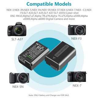 Foto 5 | Set De Cargador De Batería Para Cámara Neewer Np-fw50 Para Sony Zv-e10 - Venta Internacional.
