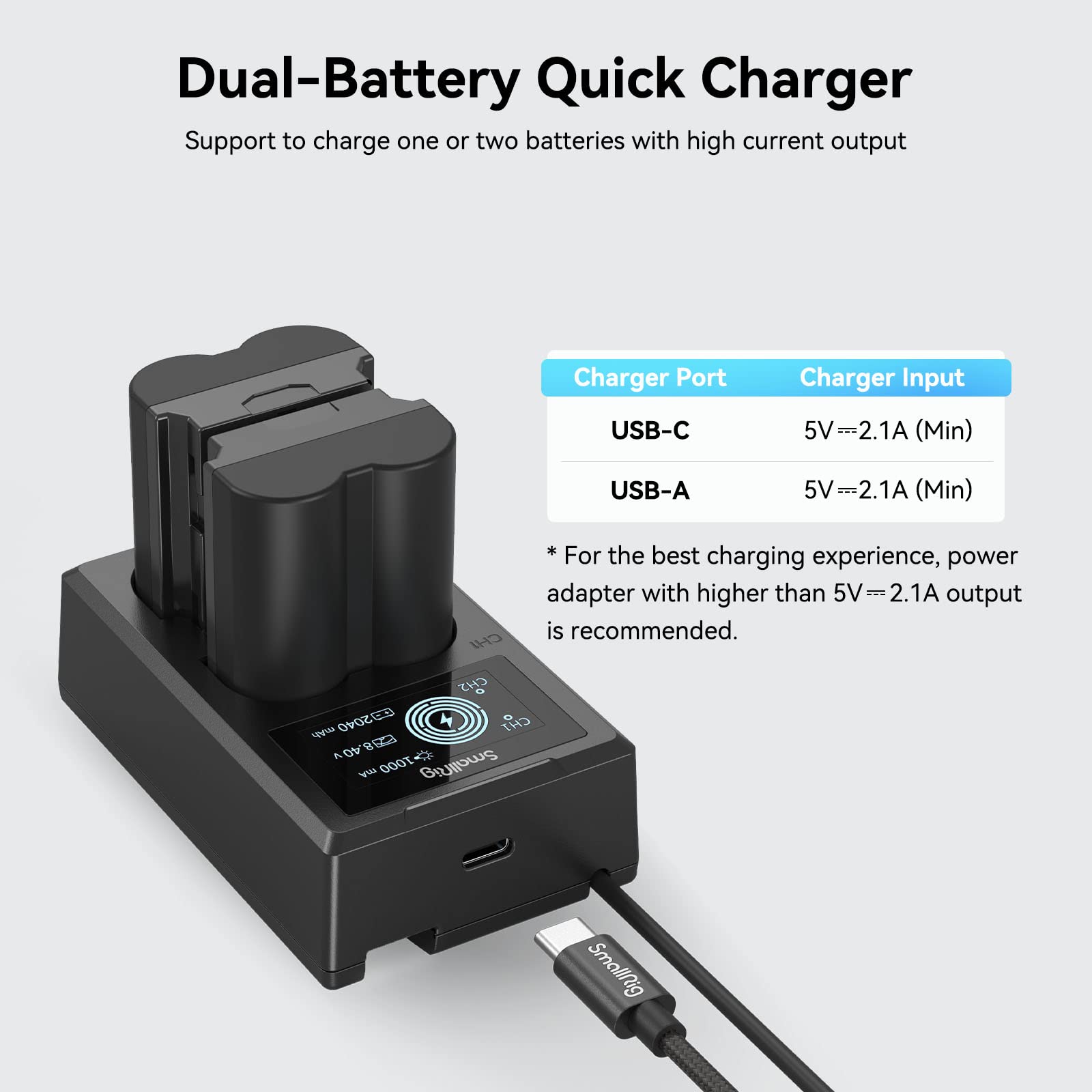 Foto 5 | Set De Cargador De Batería Para Cámara Smallrig Para Fujifilm Np-w235 - Venta Internacional.