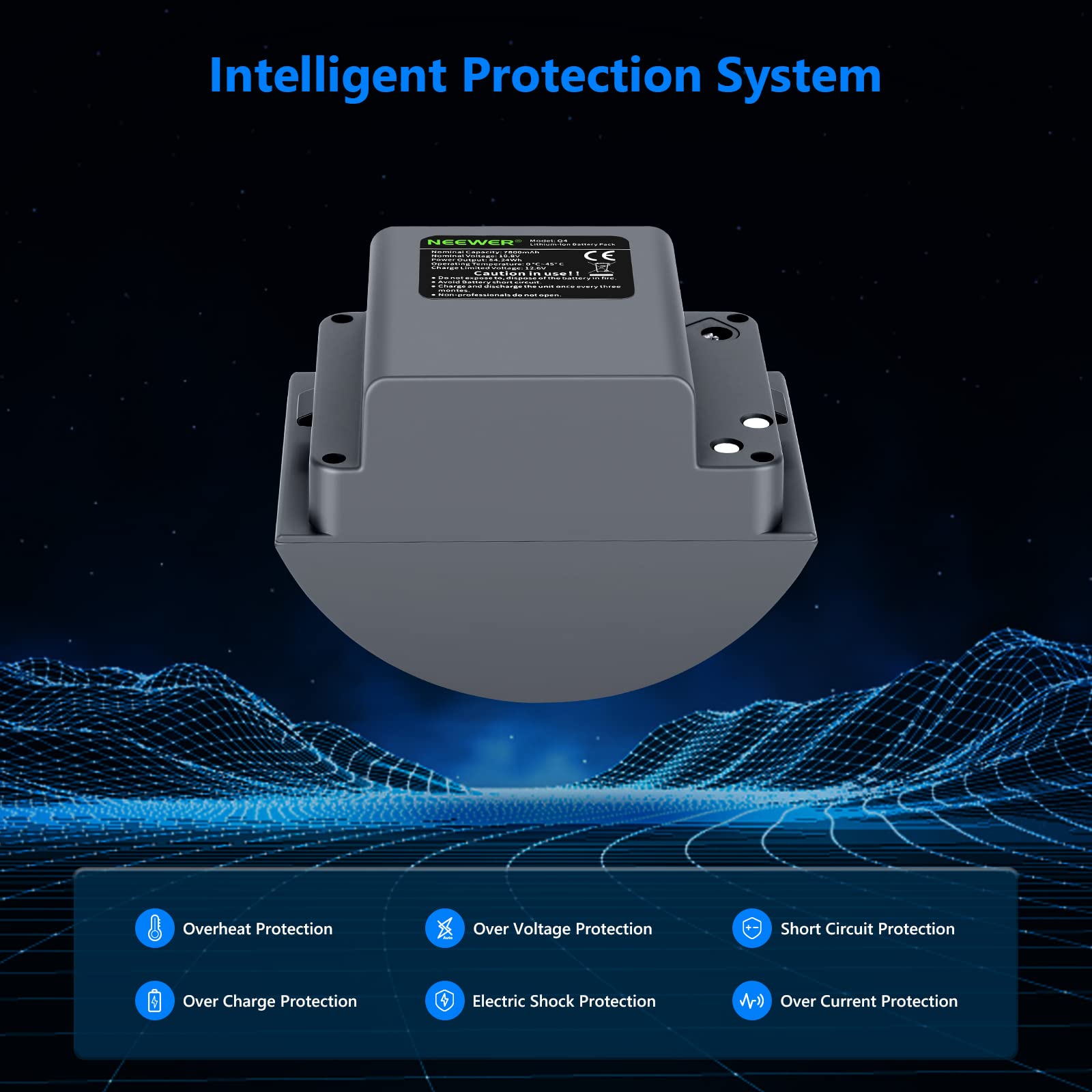 Foto 6 | Batería Neewer Li-ion 7800 Mah Para Q300, Vision 4, Ml300 - Venta Internacional.