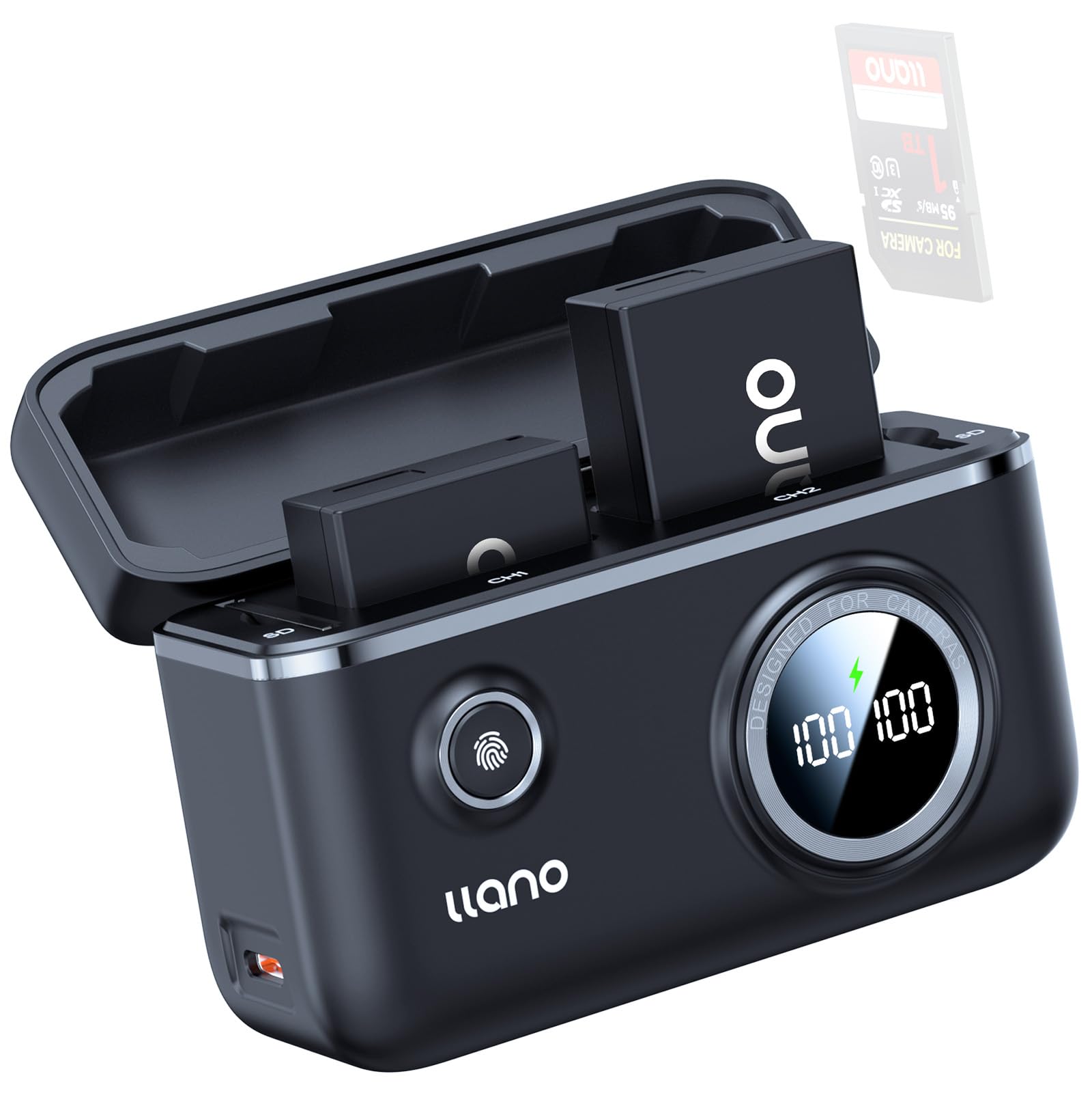 Foto 2 pulgar | Cargador De Baterías Llano Lp-e17 Con 2 Baterías Para Canon Eos - Venta Internacional.