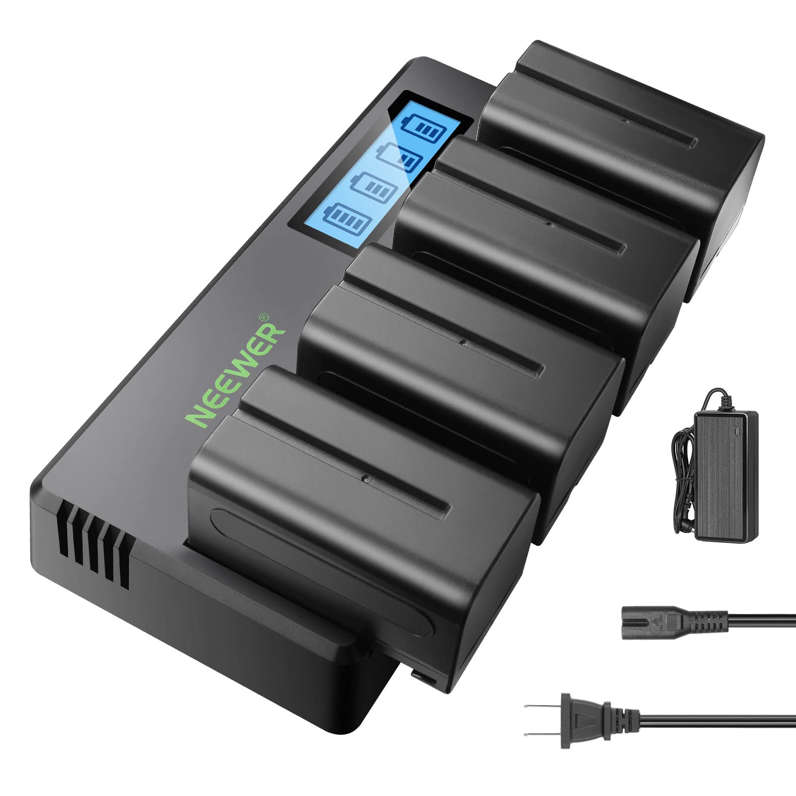 Foto 2 pulgar | Baterías De Repuesto Neewer Np-f750 7,4 V 5600 Mah (x4) Con Cargador - Venta Internacional.