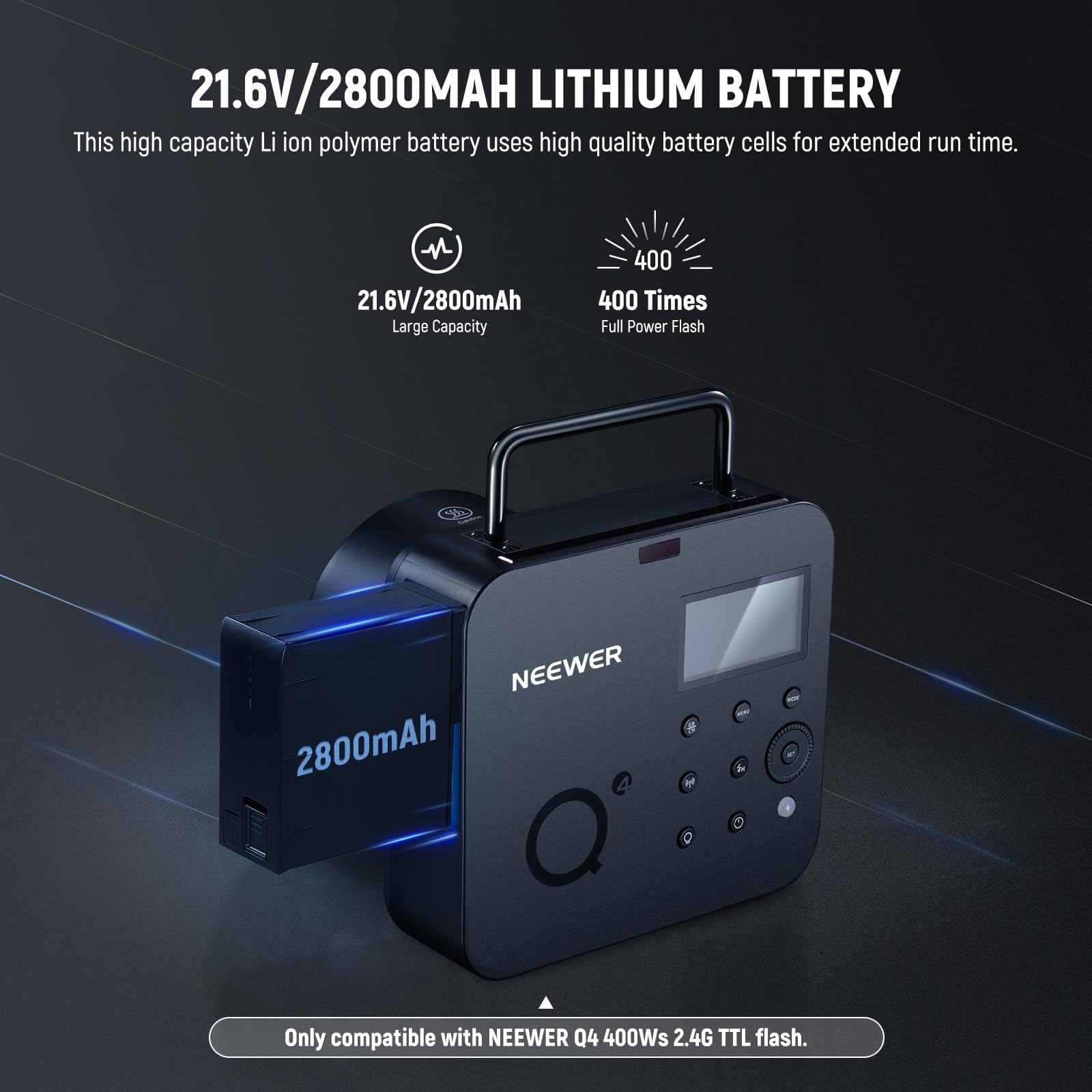 Foto 3 pulgar | Paquete De Baterías Neewer Q4 De 21,6 V/2800 Mah De Litio Recargable - Venta Internacional.
