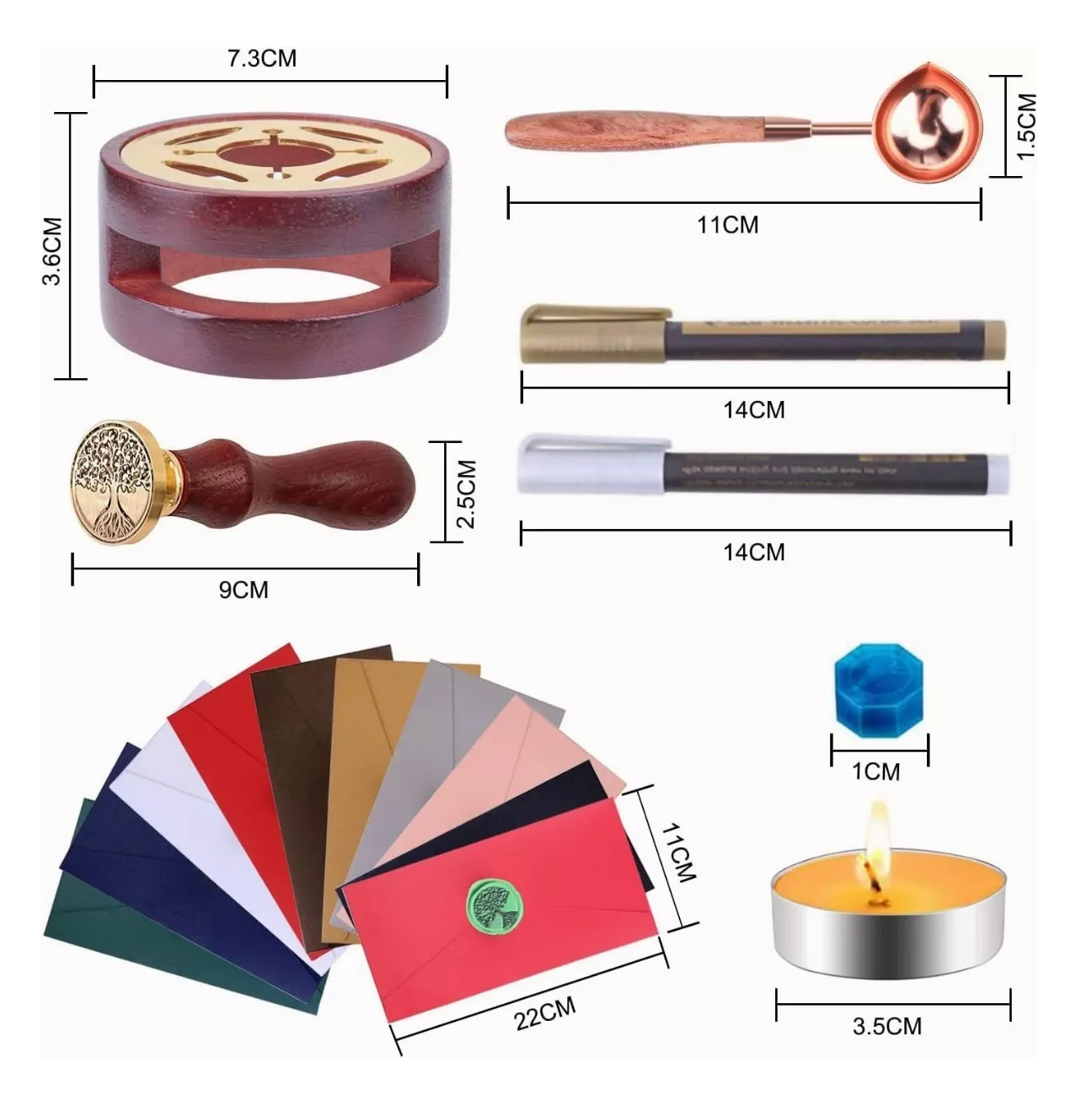 Foto 4 pulgar | Pastillas de Cera de Sellado BELUG Multicolor de 24 Para Sellos 619 PZAS