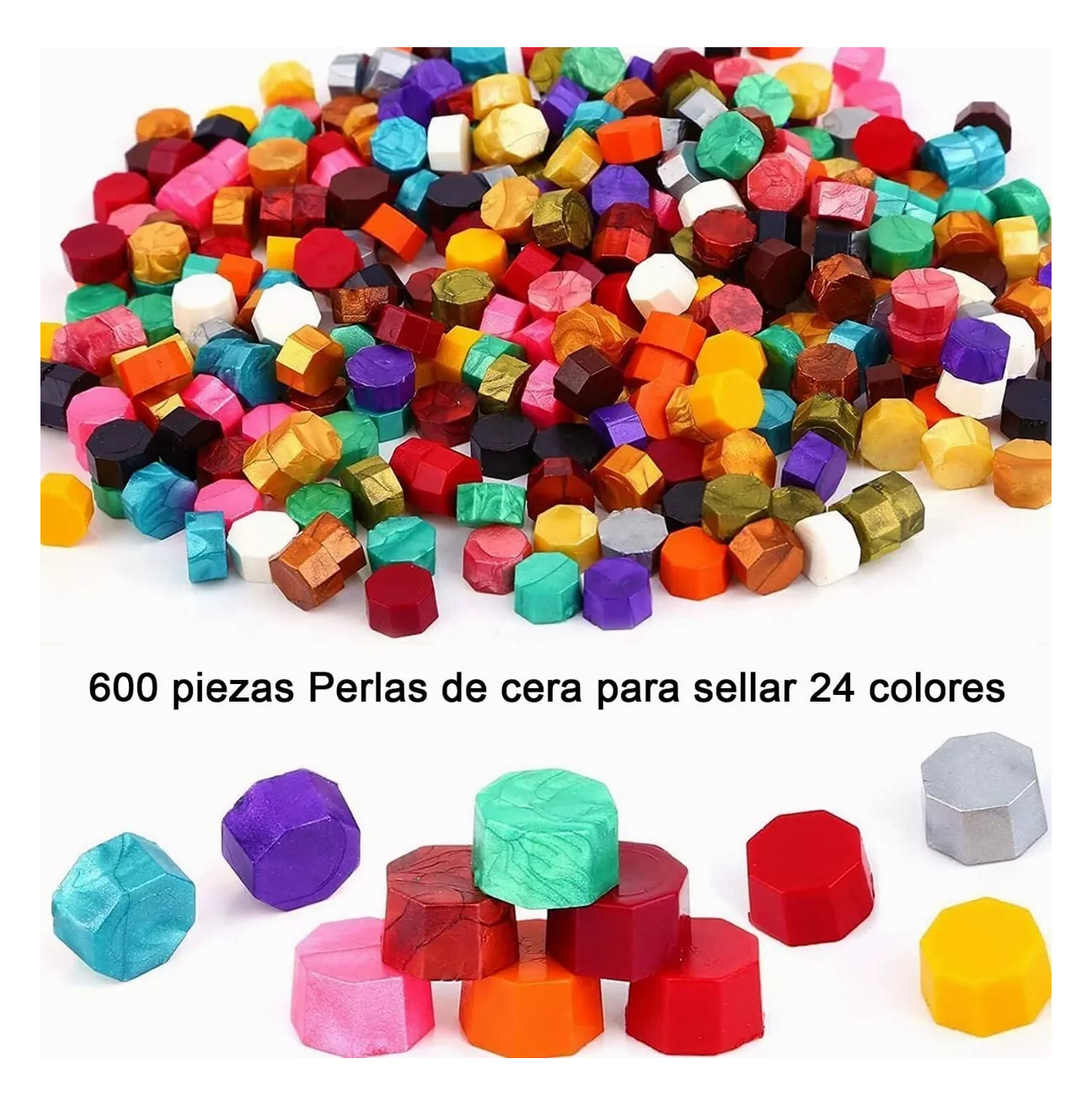 Foto 5 pulgar | Pastillas de Cera de Sellado BELUG Multicolor de 24 Para Sellos 619 PZAS