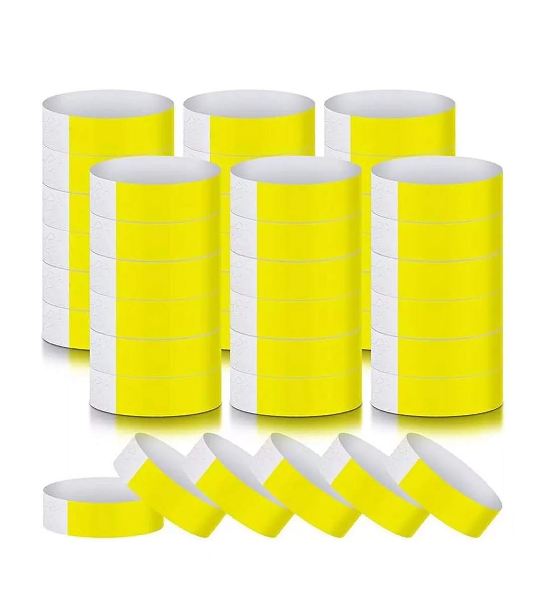 Pulseras de Papel Belug 500 Piezas Amarillas