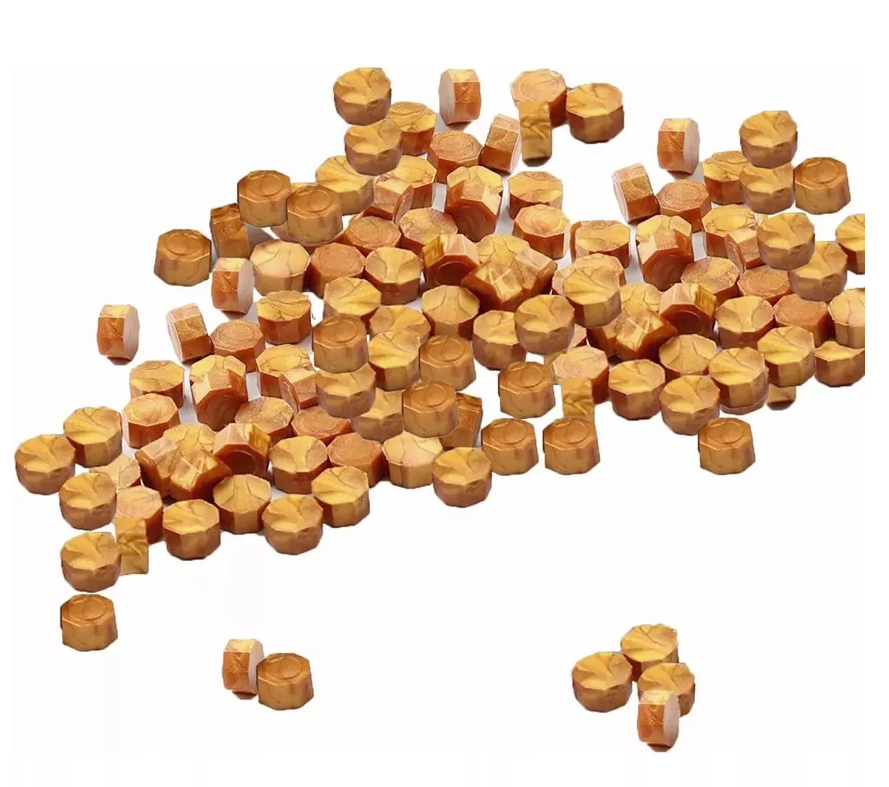Foto 3 pulgar | Lacre Cera Natural Para Sello Bolsa De 100 Pastillas Dorado