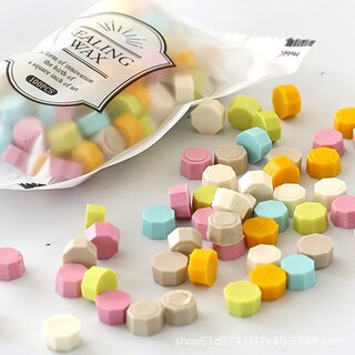 Foto 3 | Cera Lacre Para Sellos Bolsa Con 100 Pastillas De Colores