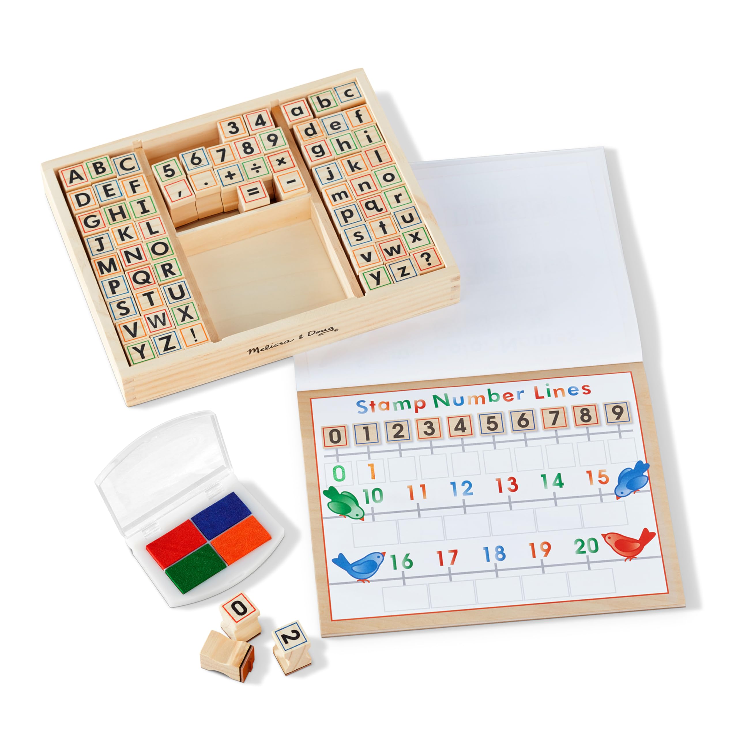 Foto 2 pulgar | Set de Sellos Melissa & Doug Deluxe Abc 123 - Venta Internacional
