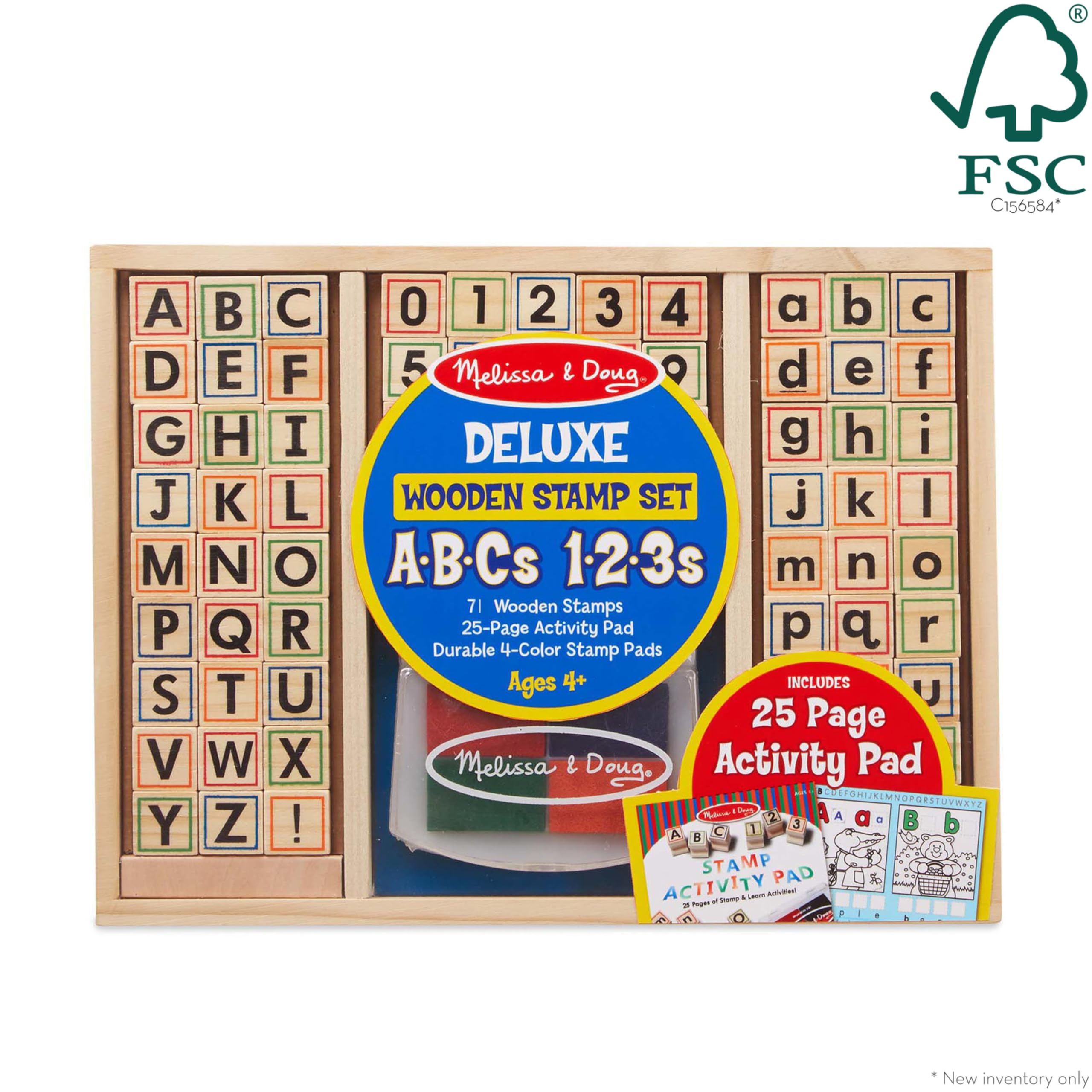 Foto 4 pulgar | Set de Sellos Melissa & Doug Deluxe Abc 123 - Venta Internacional