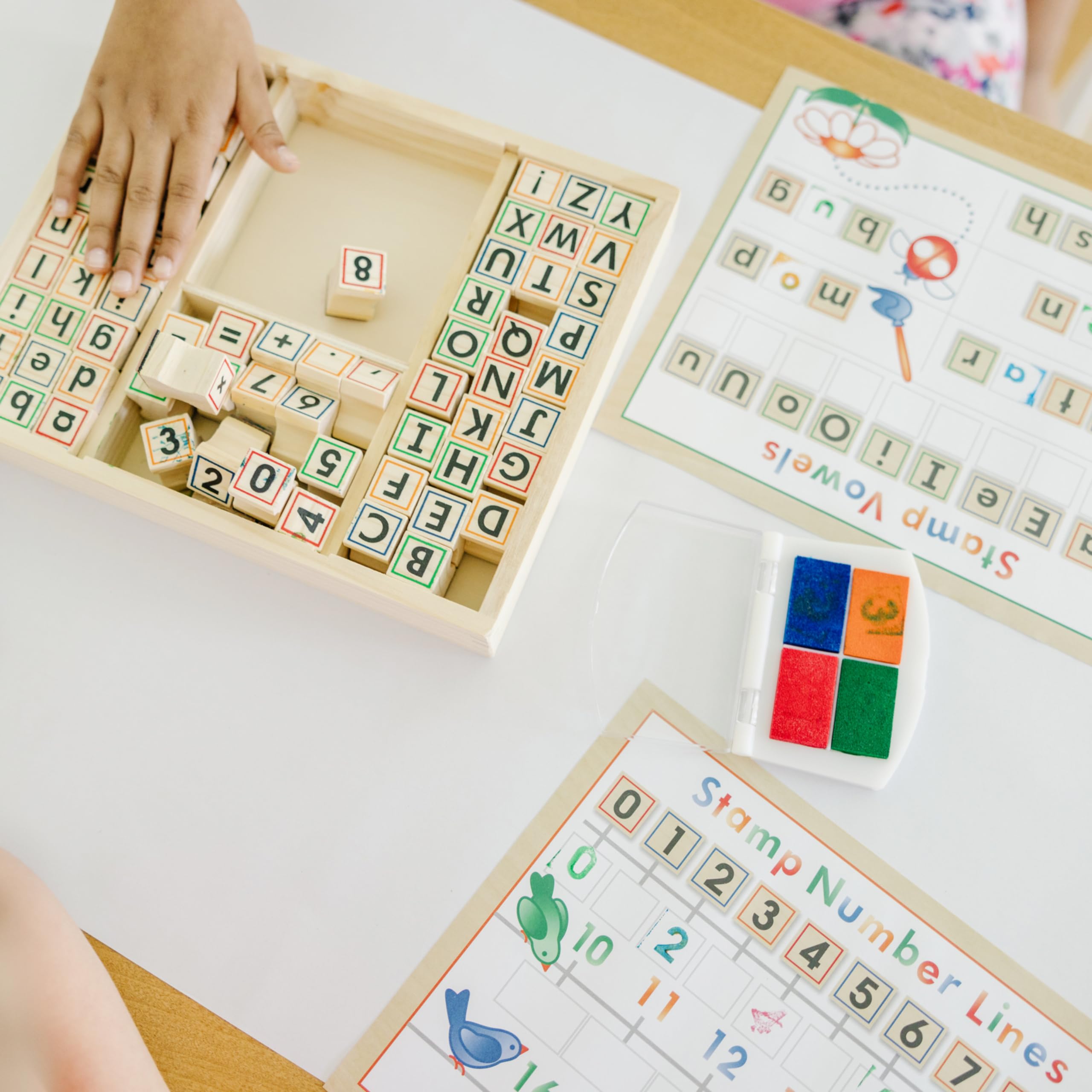 Foto 5 | Set de Sellos Melissa & Doug Deluxe Abc 123 - Venta Internacional